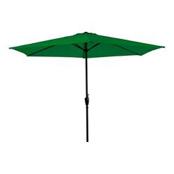 habeig Sonnenschirm Marktschirm Kurbelschirm 300cm in lila, rosa oder rot 3m mit 6 Streben (Grün #53031) von habeig