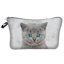 hahuha Bulk Tote Bag Cat 3D Printed European And American Cosmetic Bag Hand Bag Women's Storage Wash Bag Big Tote Bags for Women (D, One Size) von hahuha