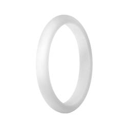 hahuha Mädchenring, 2,7 mm, Silikonring für Damen und Herren, Silikonring, Paarring, männlicher Ring für Damen, C, Kieselgel, Kein Edelstein von hahuha