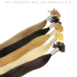 hair2heart 200 x 1g Echthaar Bonding Extensions, glatt - 60cm - #22 goldblond, Keratin Haarverlängerung Bondings von hair2heart