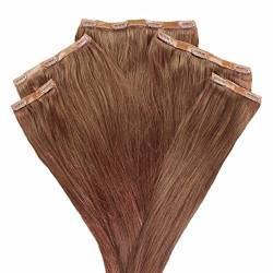 hair2heart Invisible Clip In Extensions Echthaar 5tlg. REMY - 8/03 hellblond natur-gold 60cm von hair2heart