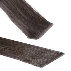 hair2heart Premium Invisible Tape Extensions Echthaar - 30 Tapes 60cm Aschbraun von hair2heart