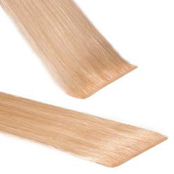 hair2heart Premium Invisible Tape Extensions Echthaar - 40 Tapes 50cm Haselnussblond von hair2heart
