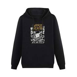 haize Mens Napalm Death 'from Enslavement to Obliteration' Vintage Hoodies Long Sleeve Pullover Loose Hoody Sweatershirt Black L von haize