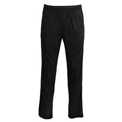 hajo Damen Jogginghose Funktions-Rehahose mit Reißverschluß am Hosenbein, Schwarz, Gr. 38 von hajo