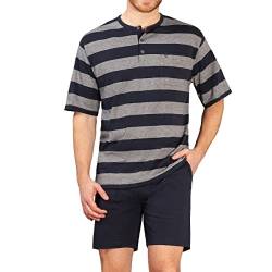 hajo Polo & Sportswear Herren Shorty Klima-Light, N- Marine/graumelan, 52 von hajo