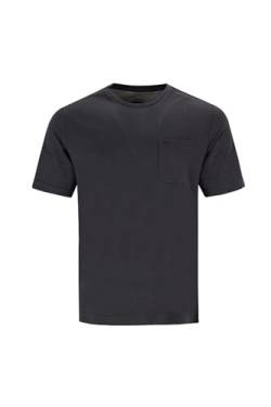 hajo T-Shirt Kurzarm Shirt 20094 schwarz, Magenta oder blau, Farbe:Schwarz, Herren-Größe:56 von hajo