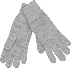 halsüberkopf Damen Handschuhe, Gr. 7, grau/silber von halsüberkopf