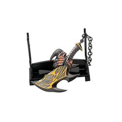 hanaiette 1 x God of War Chaos Blade Weapon Modell Schlüsselanhänger Game Lover (Display Ständer im Lieferumfang enthalten), Gold, (LZH-715), gold, Einheitsgröße von hanaiette