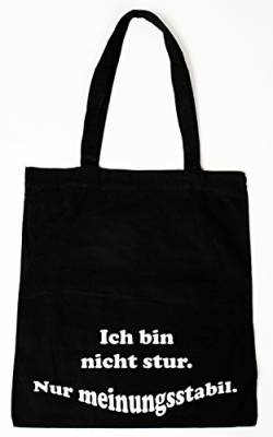 handmade-in-nb by ComProjekt Foto Baumwollbeutel Tasche Bag - Ich bin nicht stur... witziger Spruch (lange Henkel) von handmade-in-nb by ComProjekt Foto