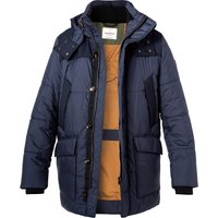 handstich Herren Steppjacke blau Mikrofaser unifarben von handstich