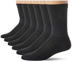 Hanes Ultimate Men's 6-Pack X-Temp Crew Socks, black, 10-13 von hanes ultimate