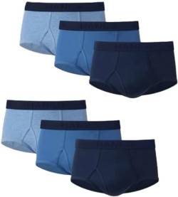 Hanes Men's Tagless Cotton Brief (Pack of 6), Blue Assorted, X-Large von hanes