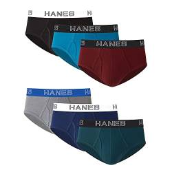 Hanes Mens Ultimate Stretch Brief 6-Pack, L, Assorted von hanes