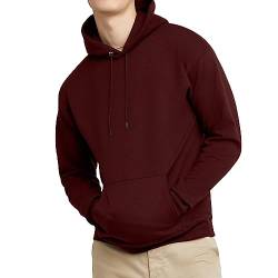 hanes EcoSmart Hoodie, Midweight Fleece, Pullover Hooded Sweatshirt for Men, Mulled Berry, Medium von hanes