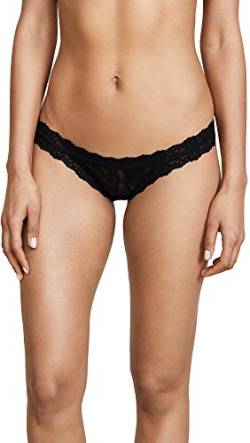 hanky panky Brazilian Bikini - Unterwäschen Damen Baumwolle, Lingerie Bikini Damen, Brazilian Slips aus Stretch-Spitze Signature Lace, Color Schwarz - Size M von hanky panky