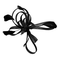 Braut Fascinator Schleier Kopfbedeckung Damen Mädchen Haar Clip Elegant Accessoire Cocktail Tea Party Haarklammer Kopfschmuck 20er 50er Jahre Stirnband Haarnadel Haarschmuck Kirche Hochzeit von haozaikeji