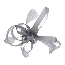 Braut Fascinator Schleier Kopfbedeckung Damen Mädchen Haar Clip Elegant Accessoire Cocktail Tea Party Haarklammer Kopfschmuck 20er 50er Jahre Stirnband Haarnadel Haarschmuck Kirche Hochzeit von haozaikeji