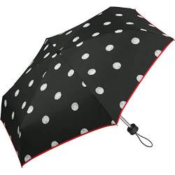 Regenschirm Black & White Dots - Mini-Taschenschirm Handöffner von happy rain