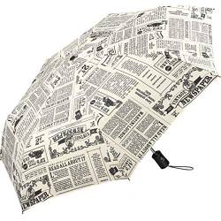 Regenschirm Newspaper - Taschenschirm Auf-Zu-Automatik von happy rain