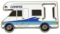 happyROSS Flaschenöffner Camper | Kapselheber zum Öffnen von Flaschen mit Kronkorken | Schlüsselanhänger aus hochwertigem Metallguss | Campingplatz, Wohnmobil, Freizeit, Reise von happyROSS