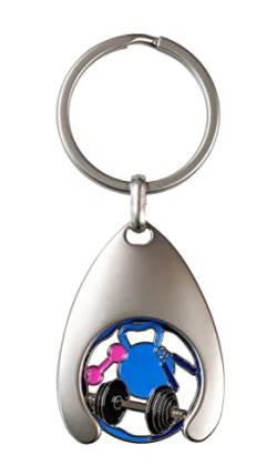 happyROSS Schlüsselanhänger mit Einkaufswagenchip Fitness von happyROSS