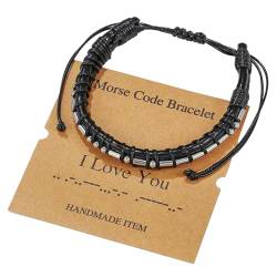 harayaa Morsecode-Armband, Schmuck, Geschenk, Herrenarmband, Geschenke für Männer zum Erntedankfest, Abschlussfeier, dich von harayaa