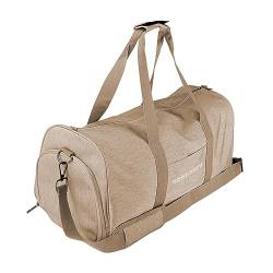 harayaa Sporttasche für Fitnessstudio, Outdoor-Sporttasche, leicht, mit Schultergurt, für Damen und Herren, Golftasche, Seesack, Reisen für, BRAUN von harayaa