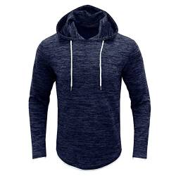 hehiy Herren Cotton Zip Hoodie Kapuzenpullover Strickjacken FüR Herren Hoodie Herren Oversize Lang Pullover Herren Schwarz Strick von hehiy