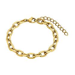 Heideman Armband Damen Alenia goldfarbend aus Edelstahl gold farbend matt Armkette für Frauen ohne Stein von heideman ars gratia artis