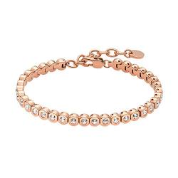 Heideman Armband Damen Amilla II aus Edelstahl rosegold farbend matt poliert Tennisarmband mit Zirkonia Steinen weiss mit Verlängerung Armkette Frauen von heideman ars gratia artis