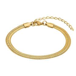 Heideman Armband Janne Damen aus Edelstahl gold farbend poliert Armkette für Frauen von heideman ars gratia artis
