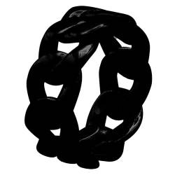 Heideman Ringe Luna Damen aus Edelstahl schwarz farbend matt Damenring für Frauen von heideman ars gratia artis