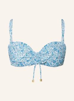 Heidi Klein Bandeau-Bikini-Top Camps Bay Beach blau von heidi klein