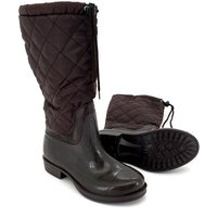 heimtexland Gummistiefel Daunen Stiefel Hochschaft Trend Boots Gummistiefel (Typ880) gesteppt I wasserdicht I Damen Mädchen Regenstiefel von heimtexland