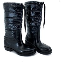 heimtexland Gummistiefel Daunen Stiefel Hochschaft Trend Boots Gummistiefel (Typ880) gesteppt I wasserdicht I Damen Mädchen Regenstiefel von heimtexland