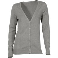 Sieh an! Damen Feinstrickjacke grau-melange von heine