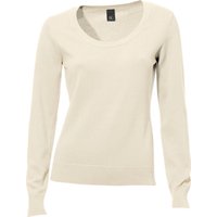 Sieh an! Damen Rundhals-Pullover offwhite von heine