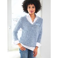Witt Weiden Damen 2-in-1-Pullover bleu von heine