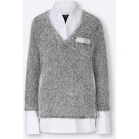 Witt Weiden Damen 2-in-1-Pullover grau von heine