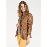 Witt Damen Leder-Jacke, cognac von heine