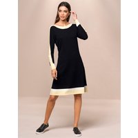 Witt Weiden Damen Strickkleid schwarz-elfenbein-gemustert von heine