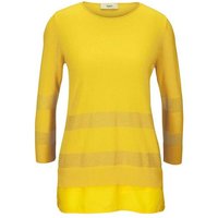 heine Troyer HEINE Damen 2-in-1-Feinstrickpullover, gelb von heine