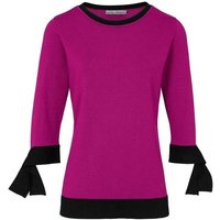 heine Troyer Heine Damen Feinstrickpullover, pink-schwarz von heine