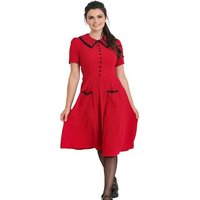 Hell Bunny A-Linien-Kleid Emily Dress Rot Retro Vintage von hell bunny