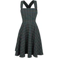 Hell Bunny Kleid knielang - Peebles Pinafore Dress - XS bis 4XL - für Damen - Größe L - grün von hell bunny