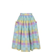 Hell Bunny Rock knielang - Skye Skirt - XS bis XL - für Damen - Größe M - multicolor von hell bunny