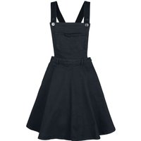 Hell Bunny - Rockabilly Kleid knielang - Dakota Pinafore Dress - S bis 4XL - für Damen - Größe 4XL - schwarz von hell bunny