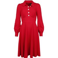 Hell Bunny - Rockabilly Kleid knielang - Mia Midi Dress - XS bis 4XL - für Damen - Größe S - rot von hell bunny