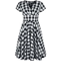 Hell Bunny - Rockabilly Kleid knielang - Victorine 50's Dress - XS bis 4XL - für Damen - Größe M - schwarz/weiß von hell bunny
